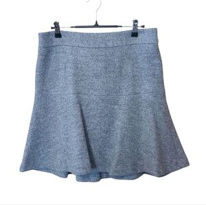 Women's Ann Taylor Wool Blend Trumpet Skirt Size 8 Light Grey